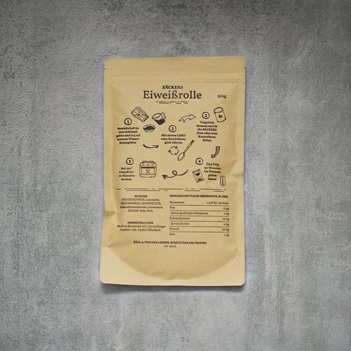 Eiweißrolle Brotbackmischung