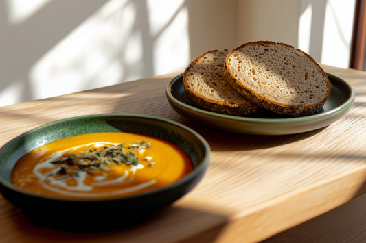 Winzerrolle & Maronen-Cranberry-Suppe