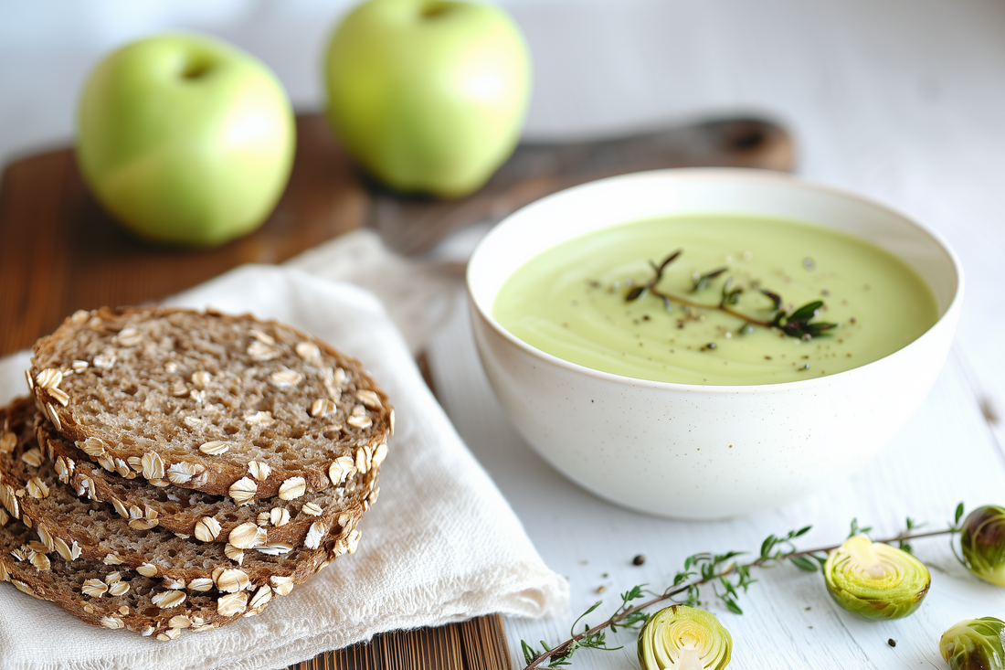 Haferstück & Apfel-Rosenkohl-Suppe