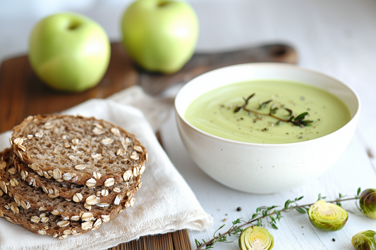 Haferstück & Apfel-Rosenkohl-Suppe