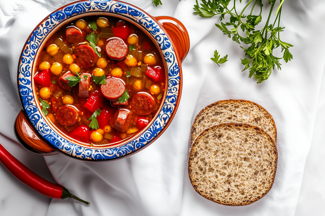 Winzerrolle & Chorizo-Suppe