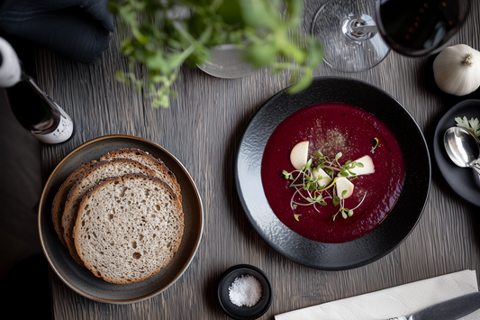 Winzerrolle & Rote-Bete-Apfel-Suppe