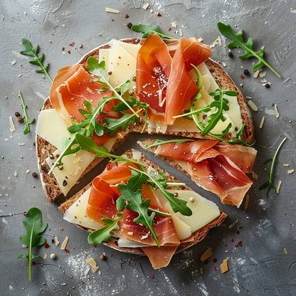 Quinoarolle Brot belegt