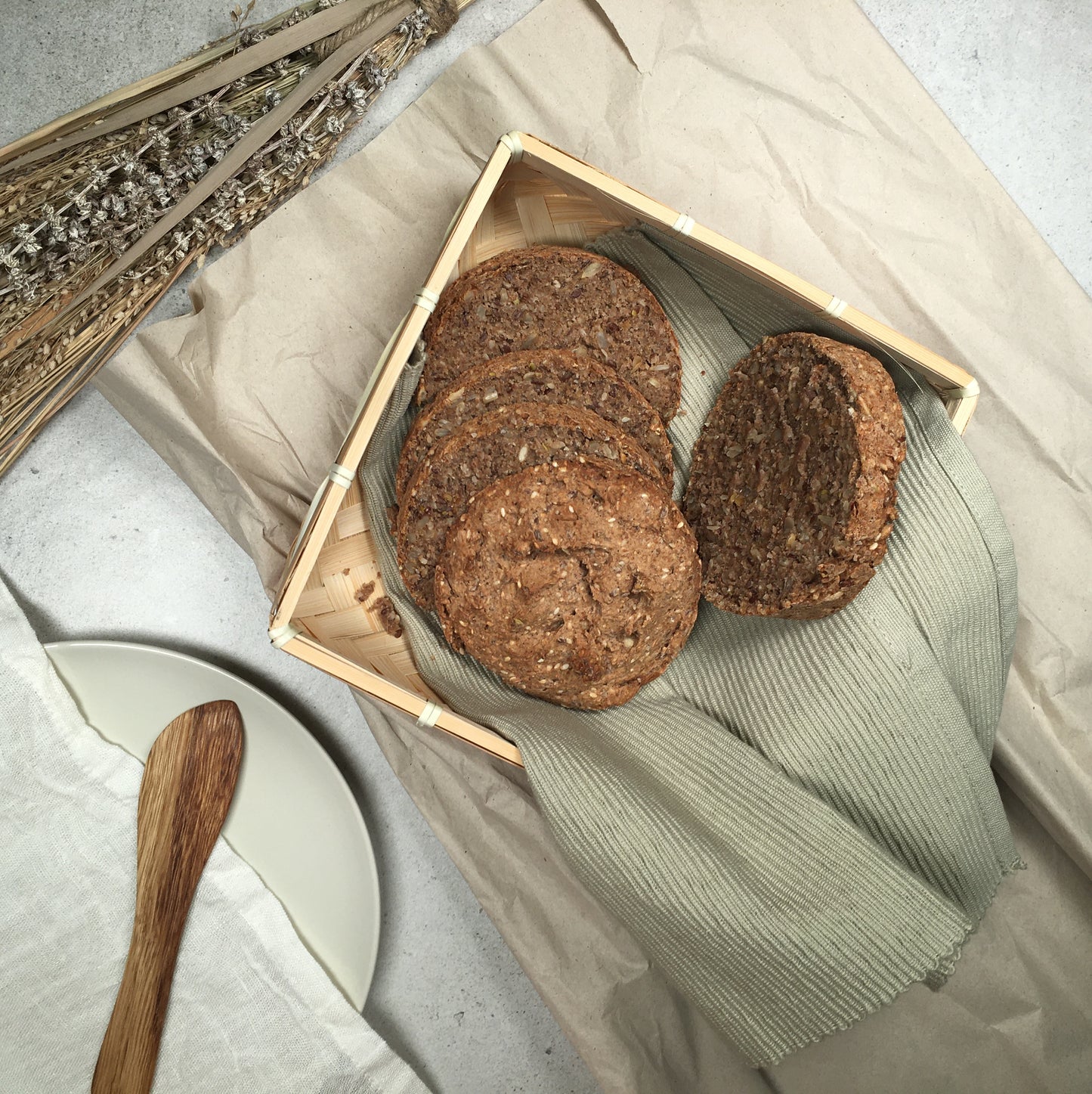 Saatenrolle Brotbackmischung -glutenfrei-